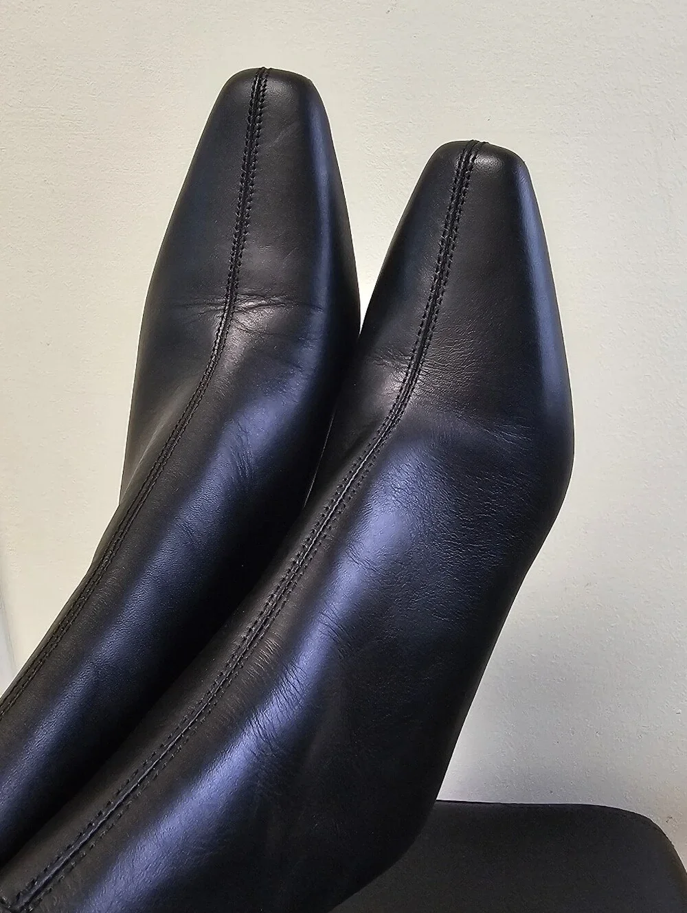 New Madewell The Dimes Stiletto-Heel Ankle Boot Black Size 7